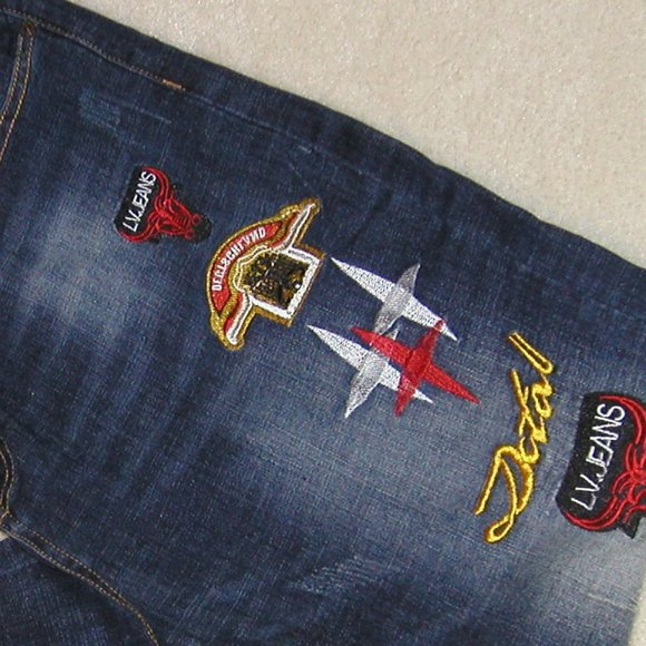 FC 2503 MEN Vouge Fashion (Size 36 Long) Distressed  Denim (Straight Leg) - Picture 14 of 16